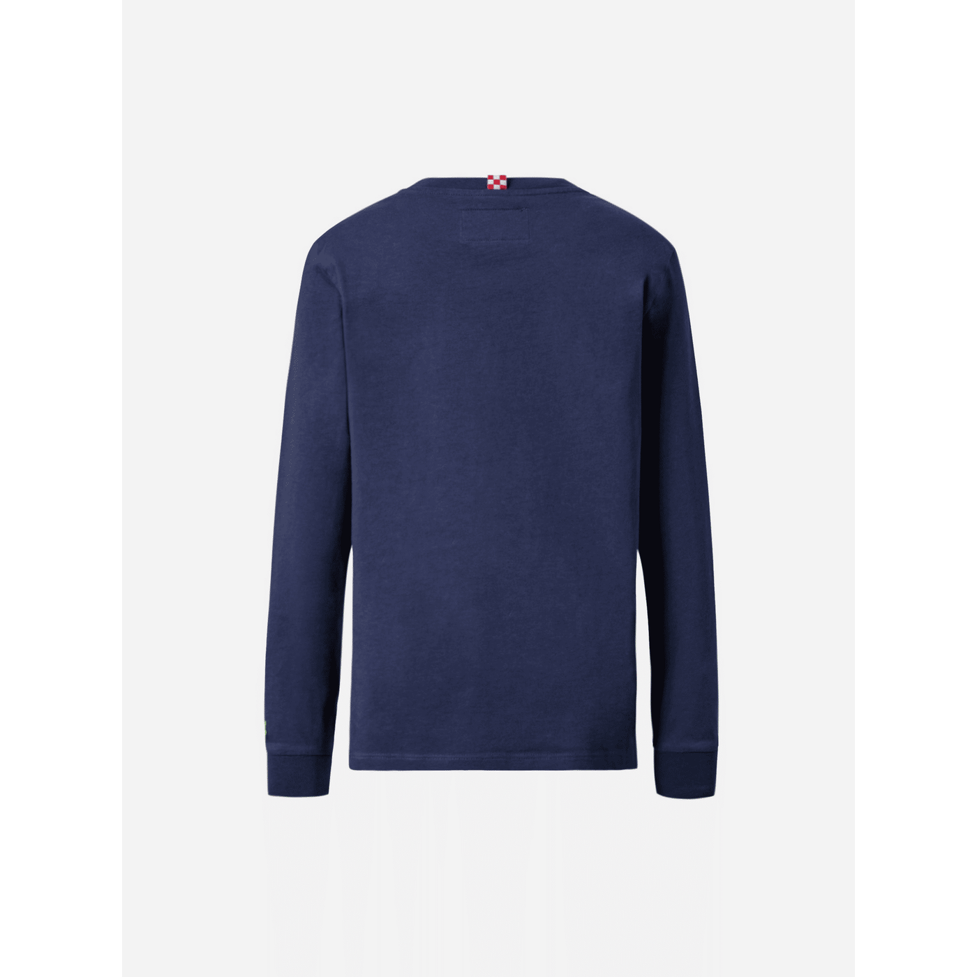 T-shirt Luton in cotone blu a maniche lunghe con ricamo Bello e Monello