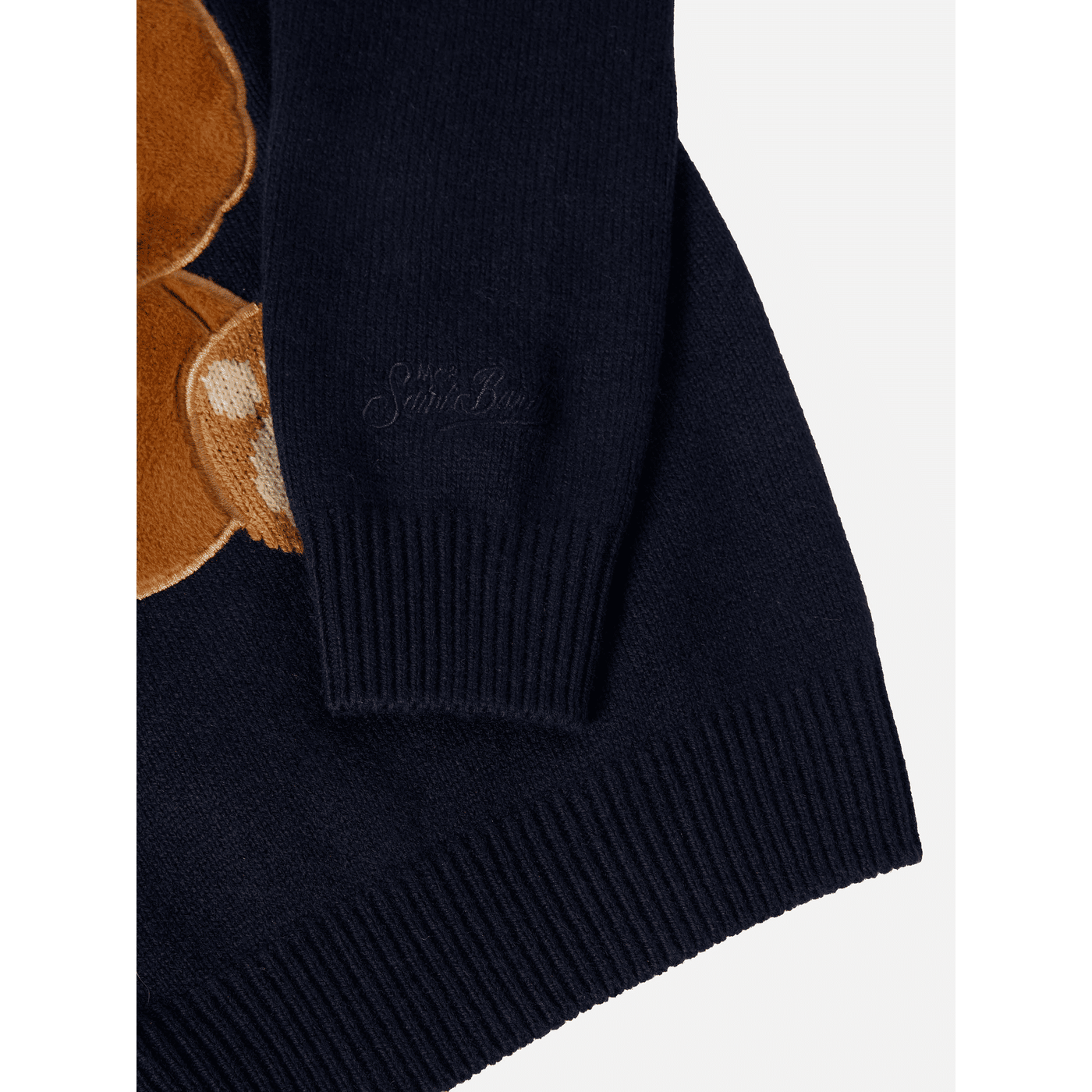 Maglione Douglas  in misto cashmere con patch Orso Trudi | TRUDI SPECIAL EDITION