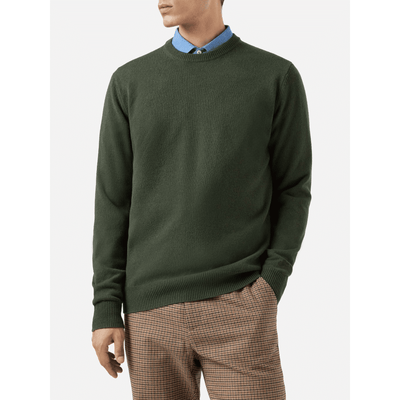 Maglione Regent in lambswool verde militare