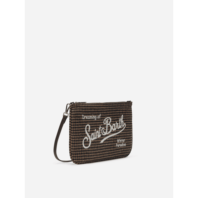 Borsa crossbody Parisienne Wool in misto lana pied de poule