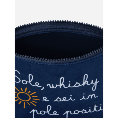 Pochette in lana Aline con stampa Sole, whisky... | VACANZE DI NATALE EDIZIONE SPECIALE