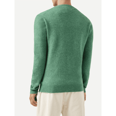 Maglione Regent in alpaca stretch verde salvia