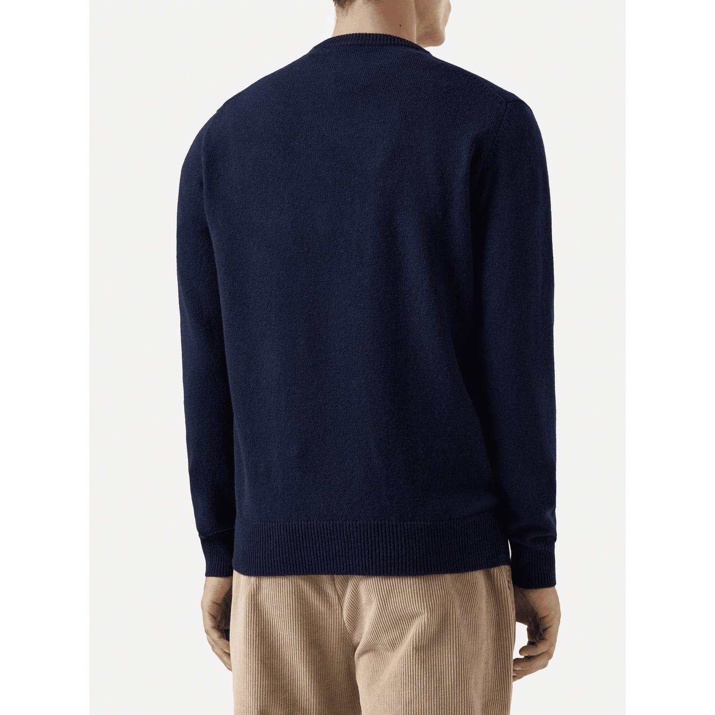 Maglione Regent in lambswool blu notte