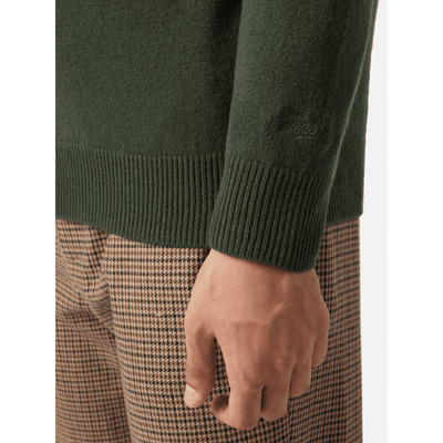 Maglione Regent in lambswool verde militare