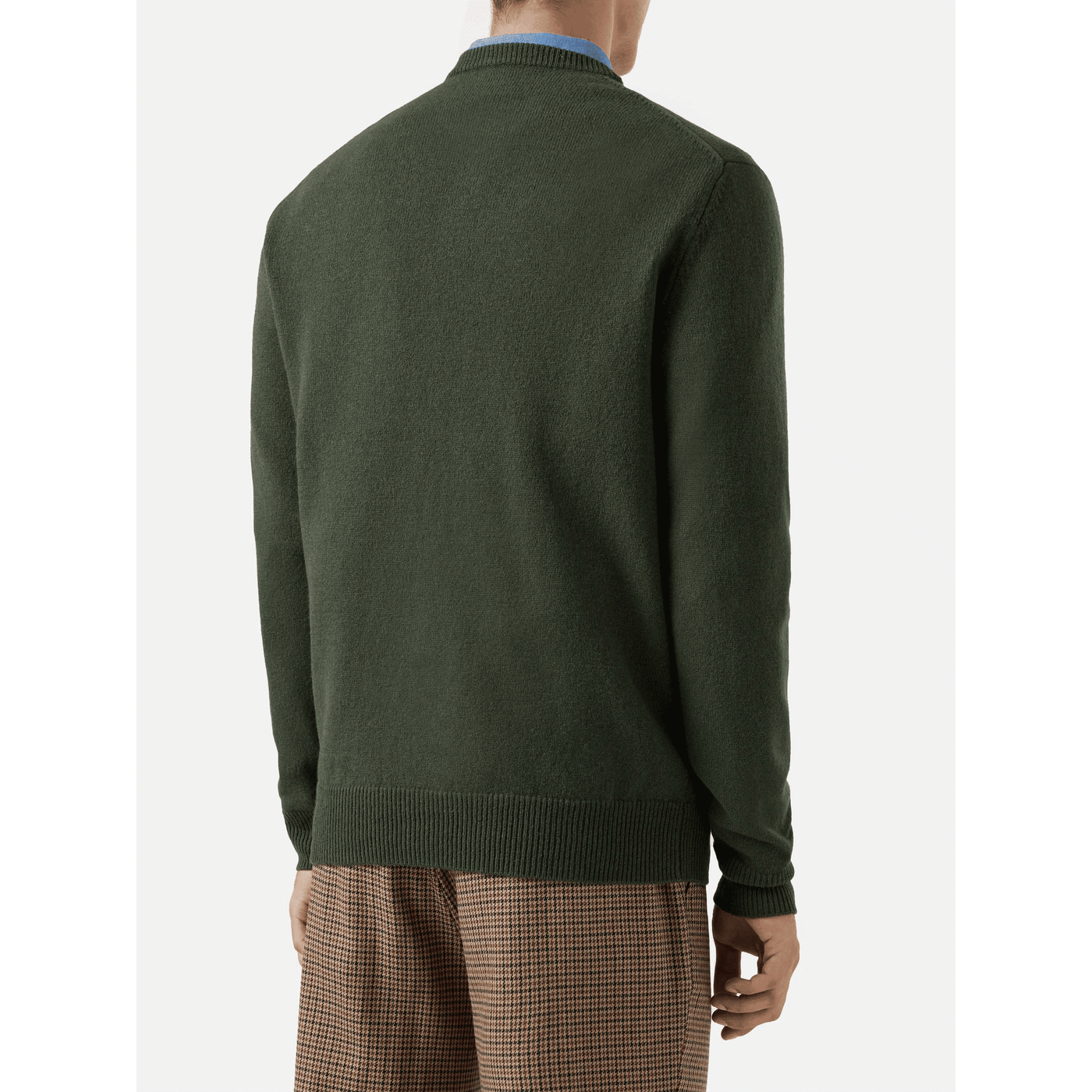 Maglione Regent in lambswool verde militare