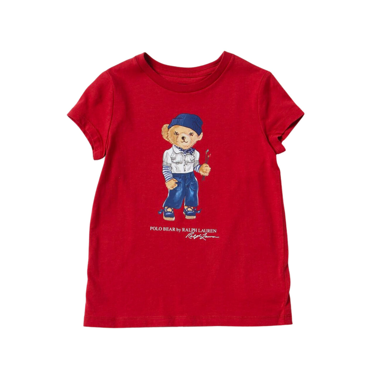 T-shirt Bambina 2-4 anni con orso Polo