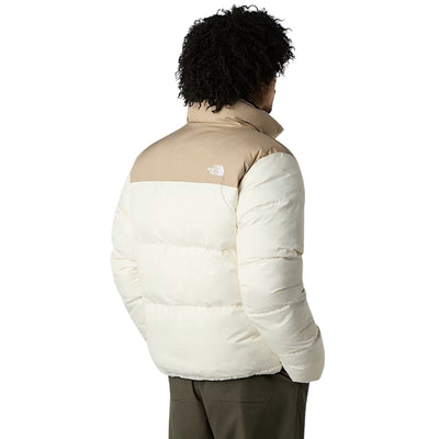 Piumino Uomo corto modello Saikuru Beige modello retro