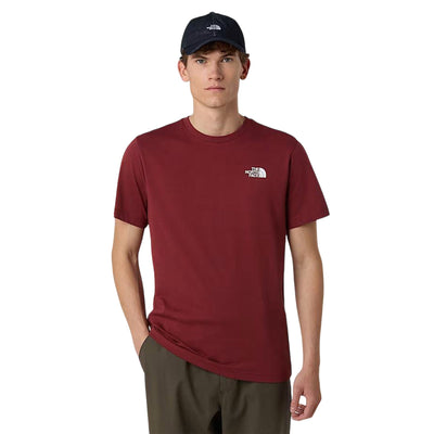 T-shirt Uomo Bordeaux NSE Box posteriore modello frontale