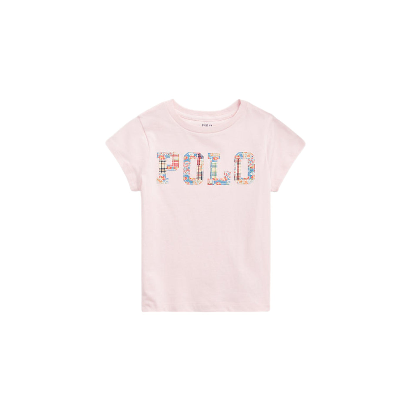 T-shirt Bambina in puro cotone Rosa a girocollo