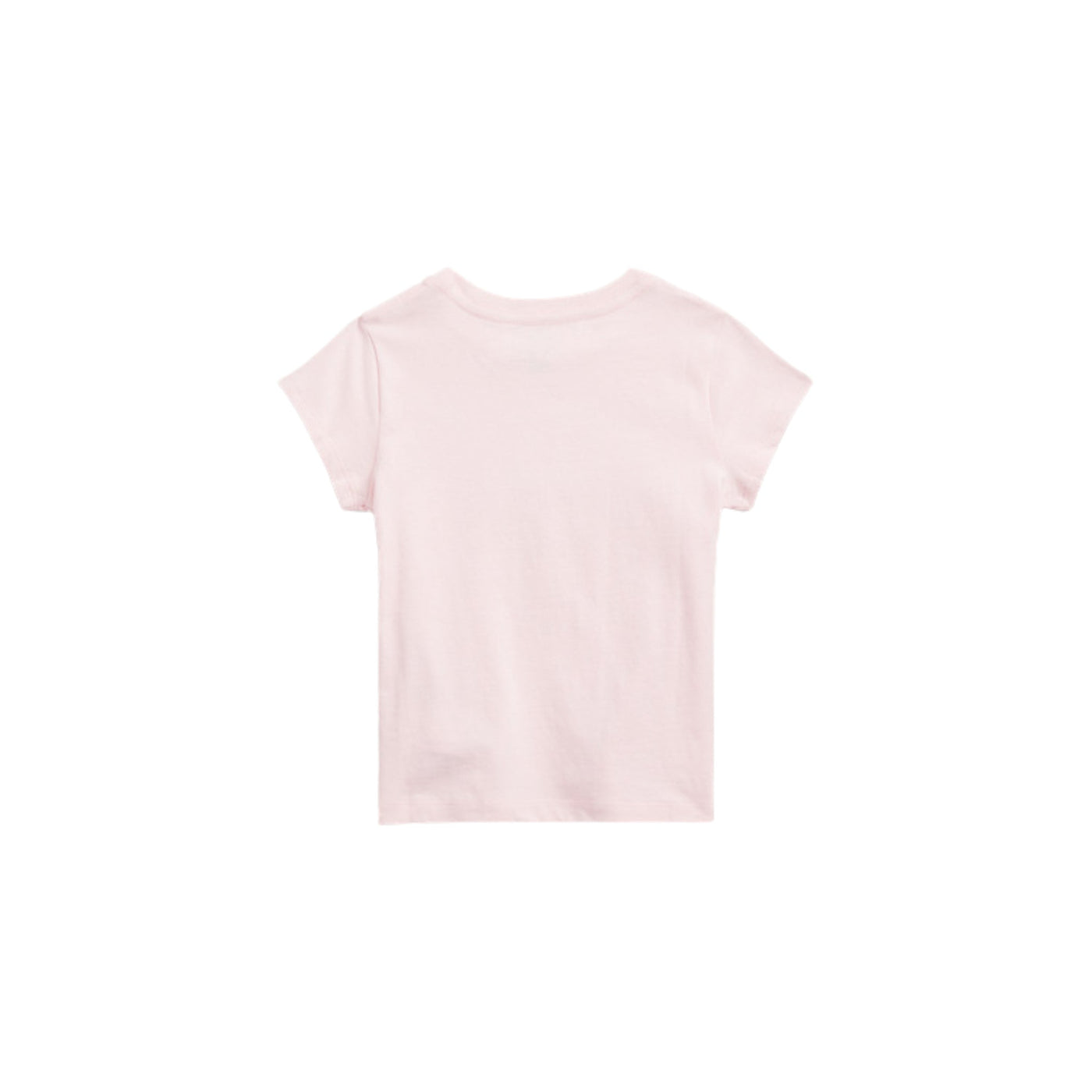 T-shirt Bambina in puro cotone Rosa a girocollo