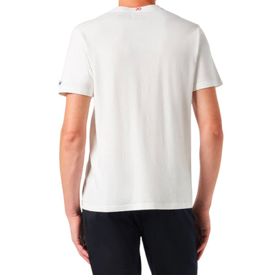 foto t-shirt uomo bianca posteriore  