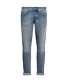 Jeans Uomo George skinny con risvolto