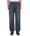 Jeans Uomo tapered fit con baffature modello frontale