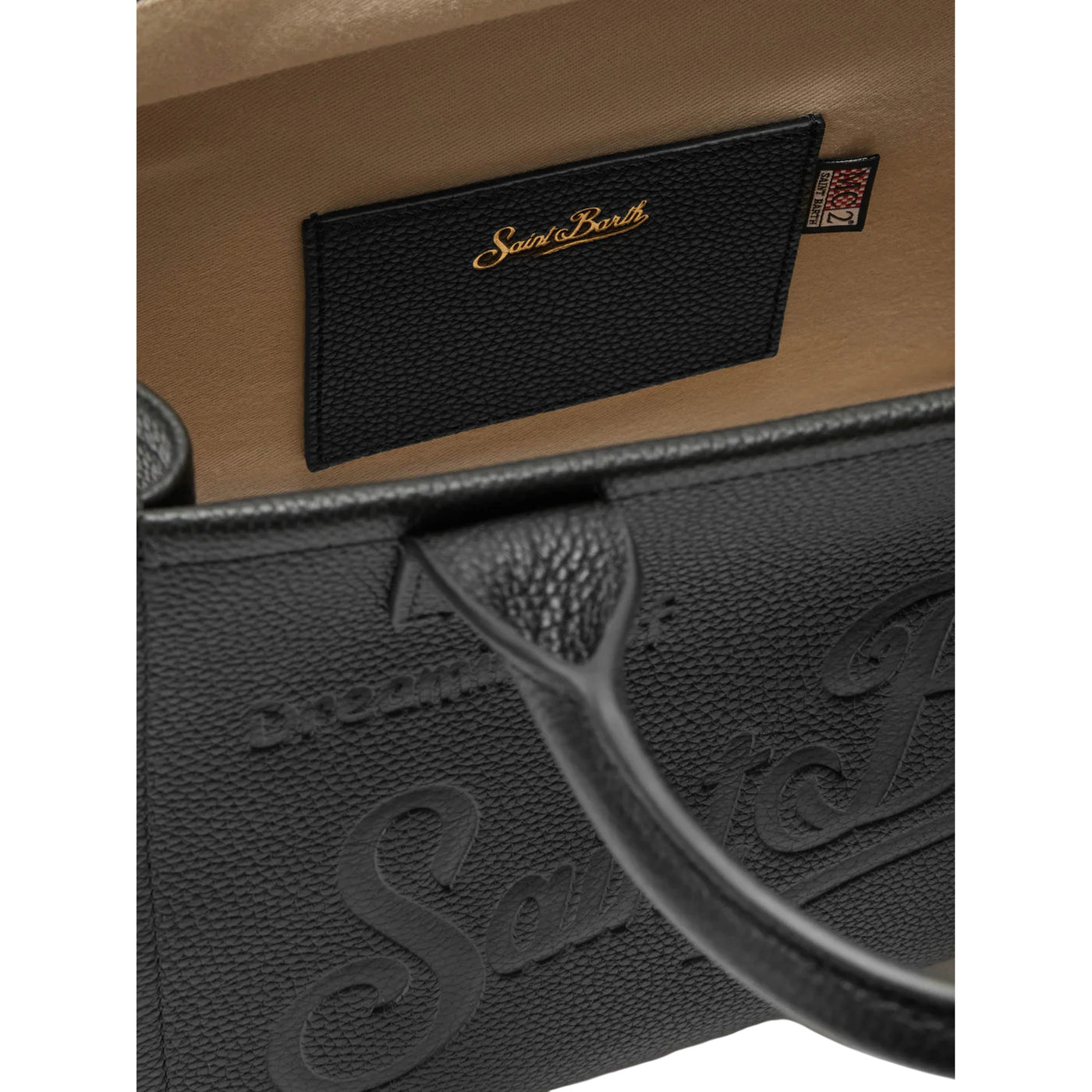 Borsa A Spalla Vanity Bag Midi In Pelle Martellata Nera