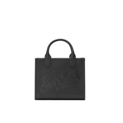 Borsa A Spalla Vanity Bag Midi In Pelle Martellata Nera