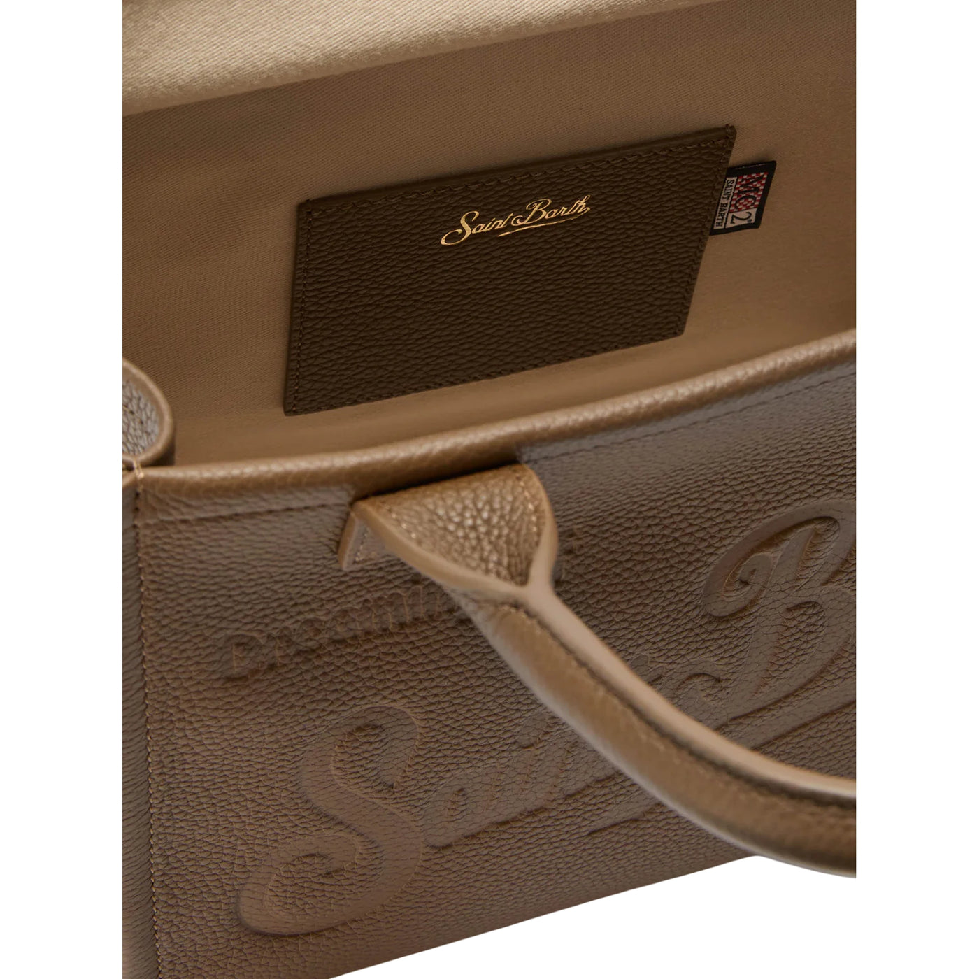 Borsa A Spalla Vanity Bag Midi In Pelle Martellata Marrone