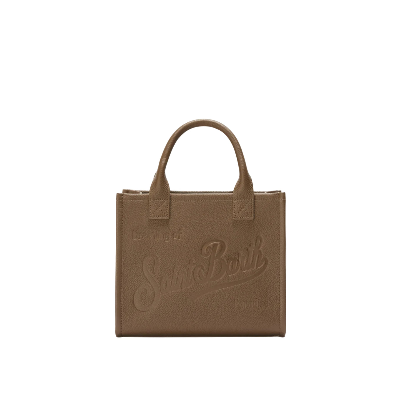 Borsa A Spalla Vanity Bag Midi In Pelle Martellata Marrone