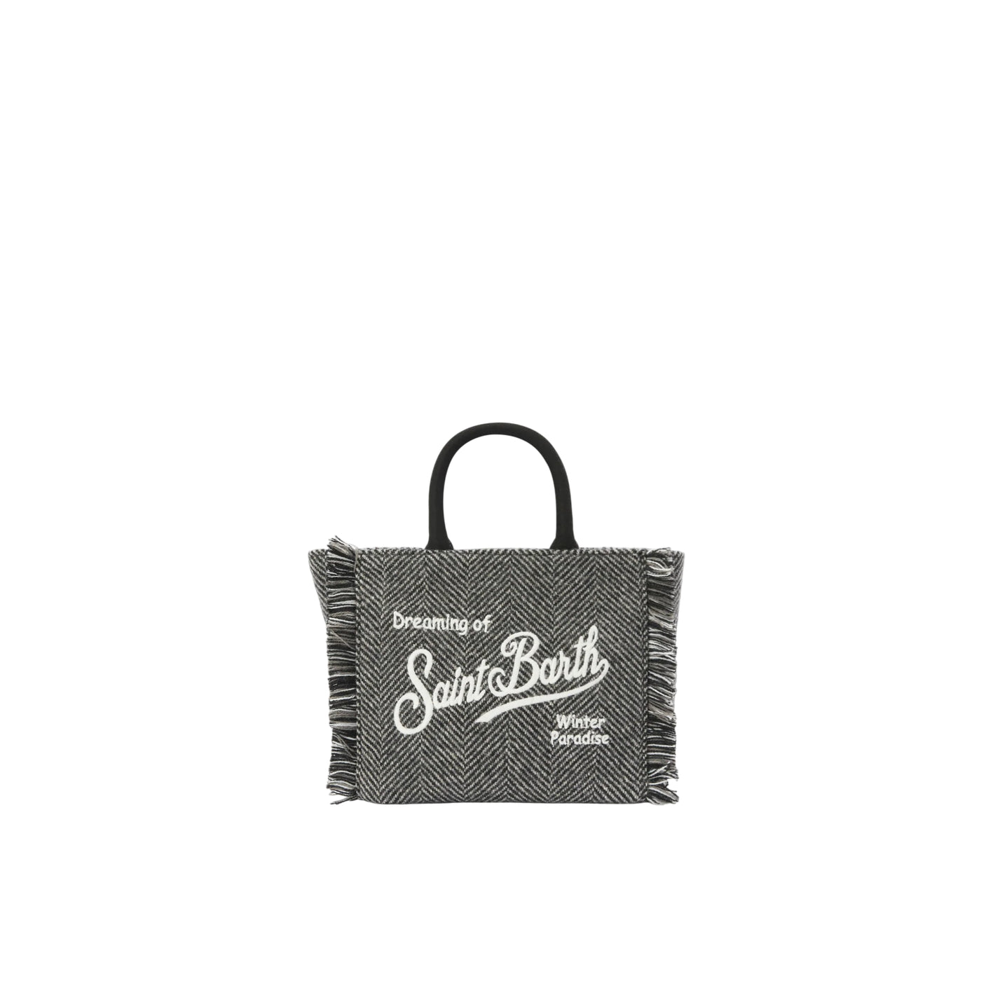 Borsa A Mano Vanity Mini Wool In Misto Lana Spinato