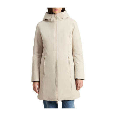 Parka in tessuto liscio impermeabile Beige