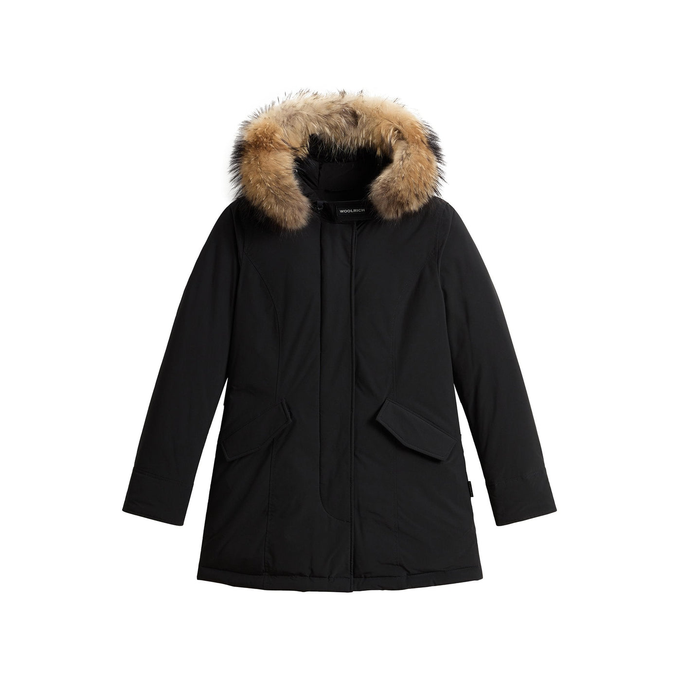 Parka Donna Luxury Artic con pelliccia Nero