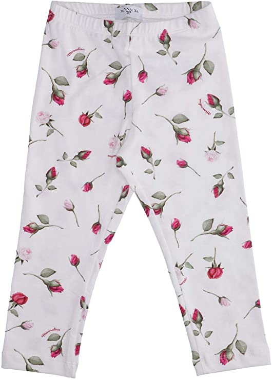 Girl leggings with floral pattern