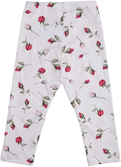 Girl leggings with floral pattern
