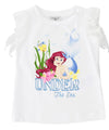 Little girl t-shirt with mermaid print in cotton