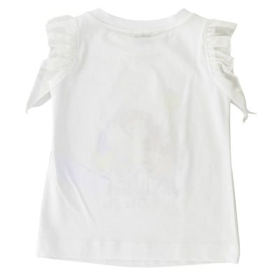 T-shirt Bambina con stampa sirenetta in cotone
