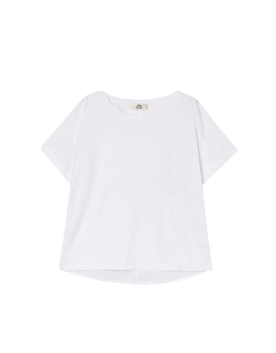 Women's T-shirt in pure cotton and solid colour
