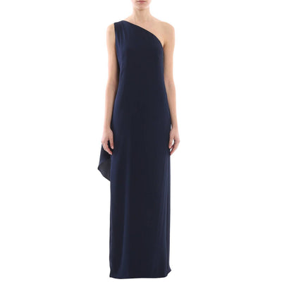 Women's one-shoulder draped dress