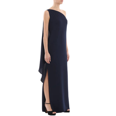 Women's one-shoulder draped dress