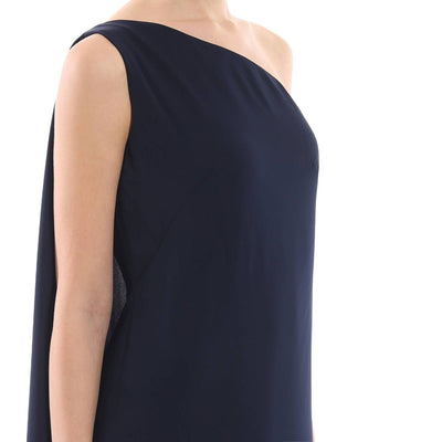 Women's one-shoulder draped dress