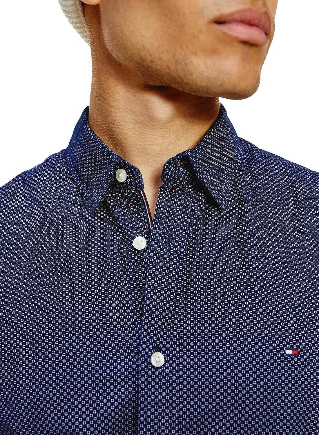 Camicia uomo con micro fantasia