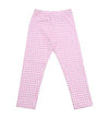 Little girl checked leggings in stretch cotton