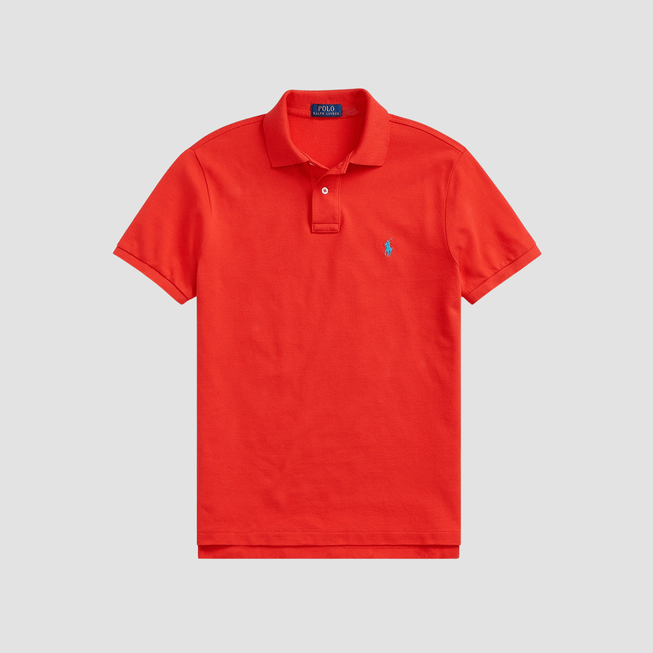 Slim-fit men's polo shirt in breathable cotton