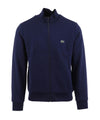 Solid color men's sweatshirt with zip