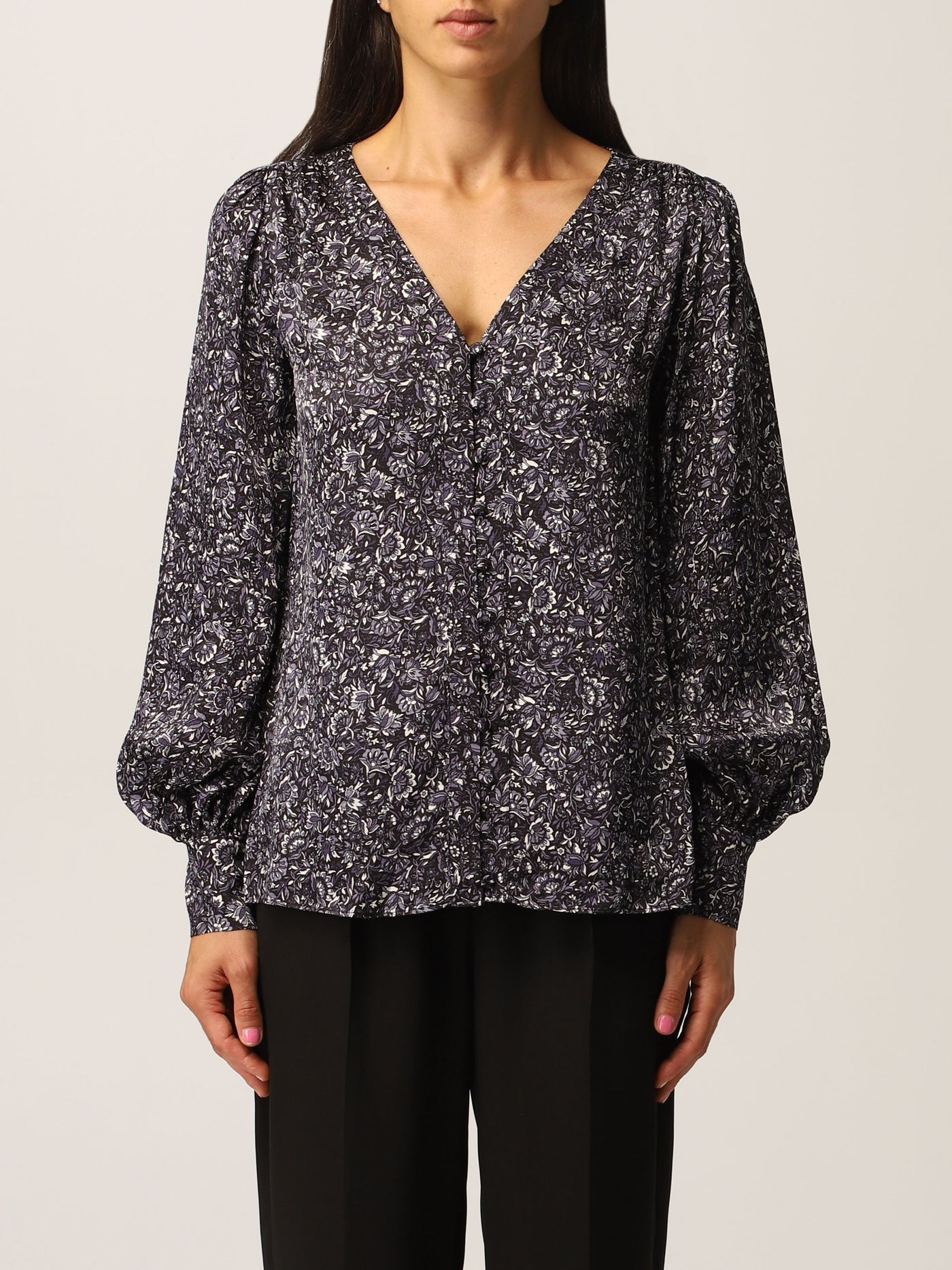 Women's blouse with floral print