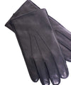 Men's sheepskin gloves with front logo
