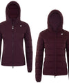 Women's quilted checked jacket