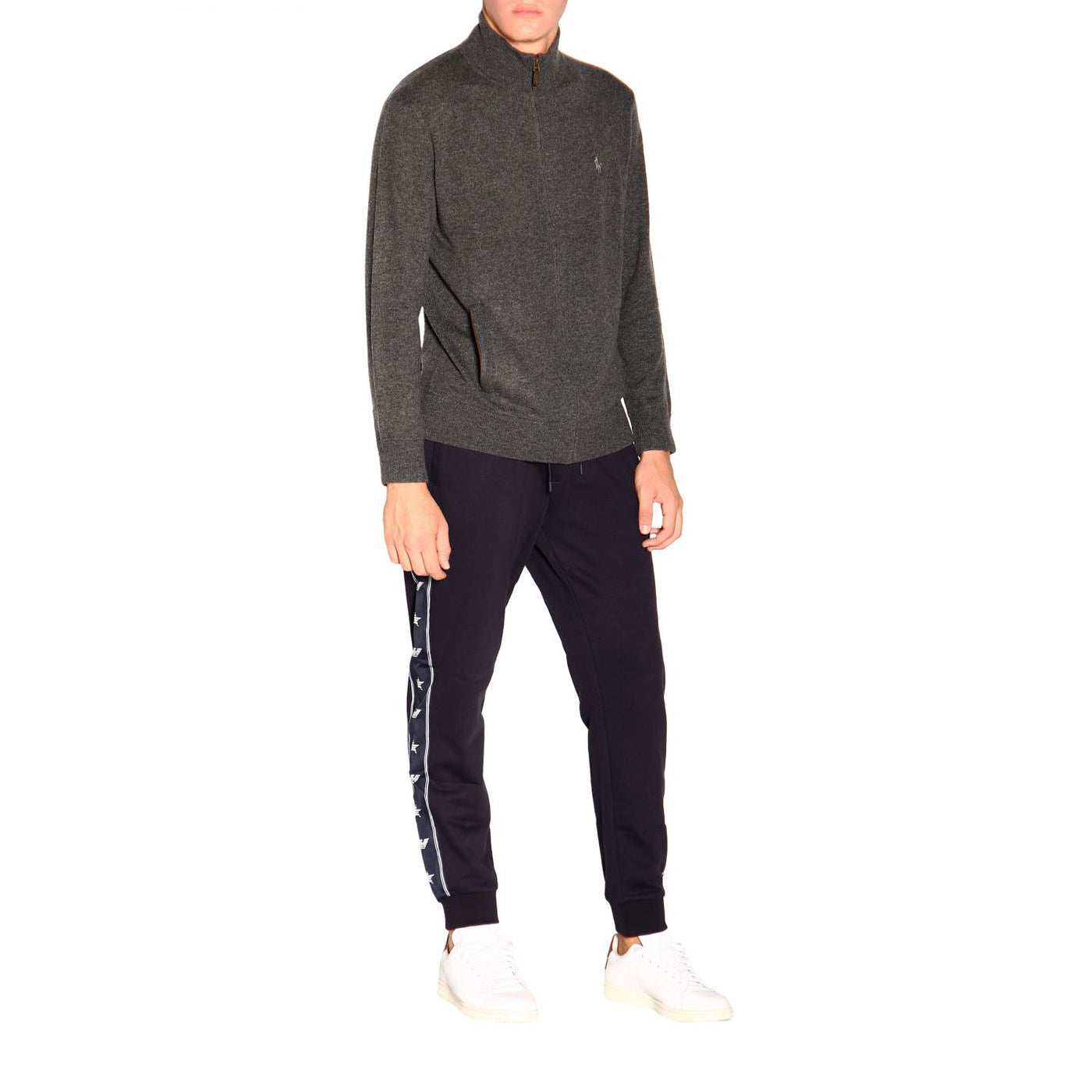 Cardigan Uomo in lana con zip