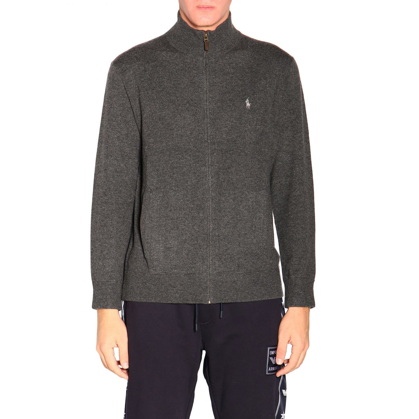 Cardigan Uomo in lana con zip