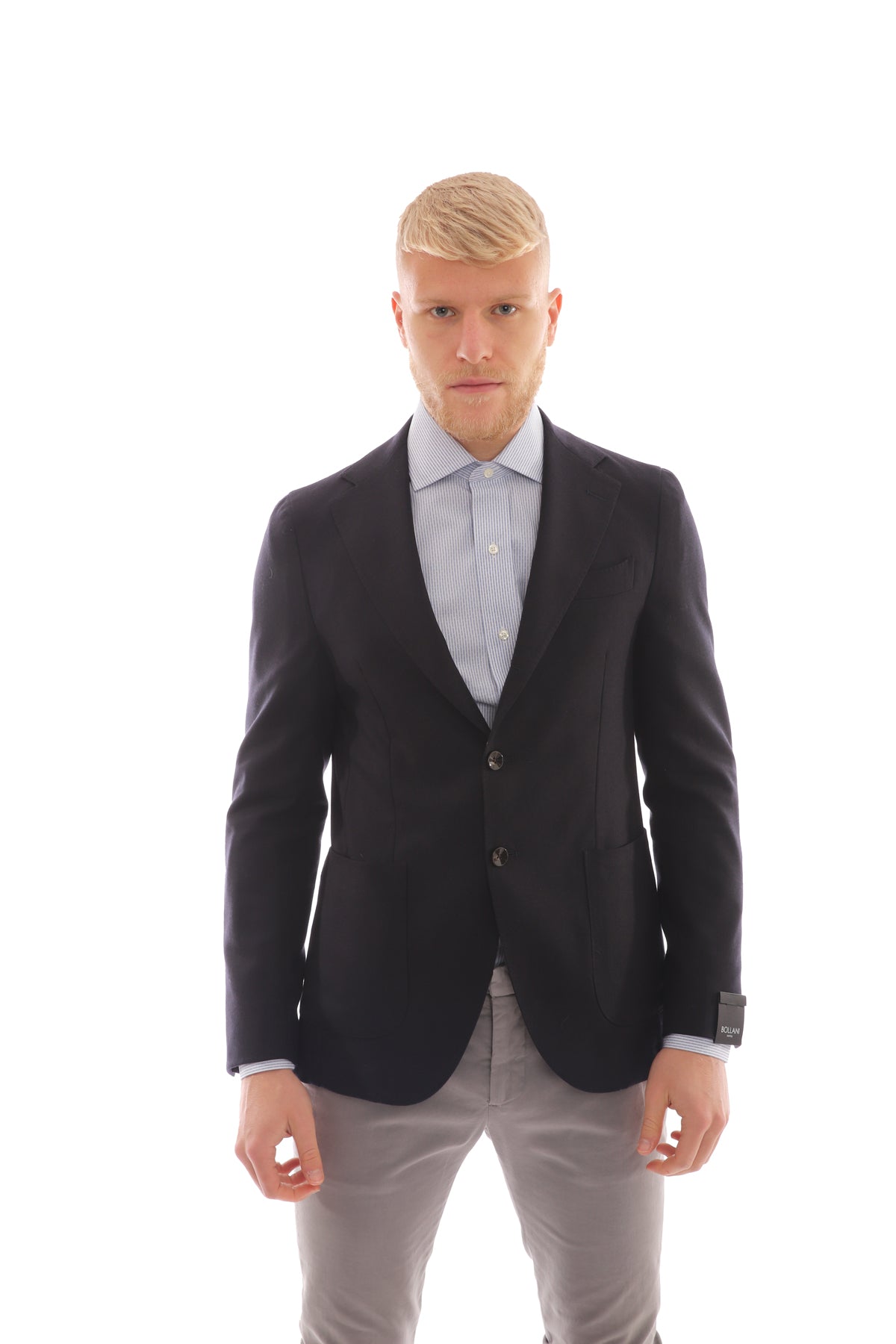 Classic men's jacket in solid color
