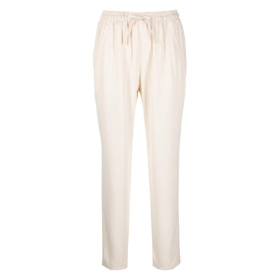 Solid color stretch women's trousers