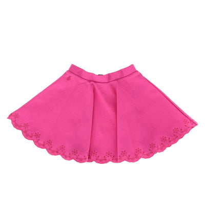 Gonna Bambina ampia con bordi ricamati