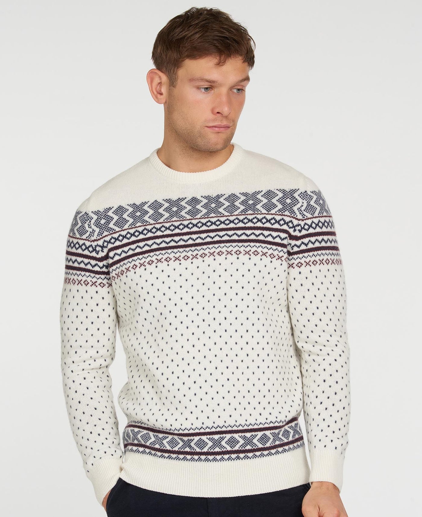 Maglione Uomo con motivo fair isle