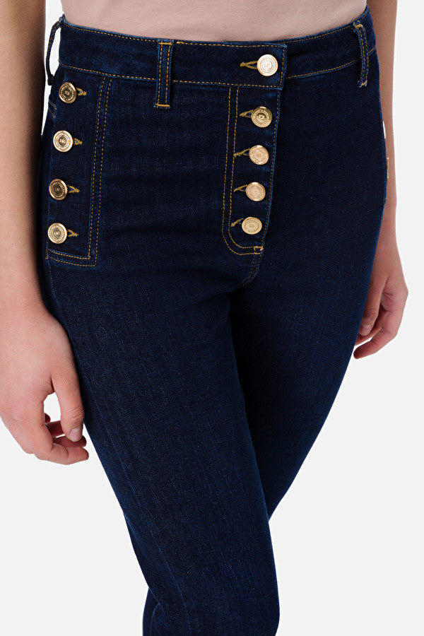 Pantaloni Donna con bottoni frontali