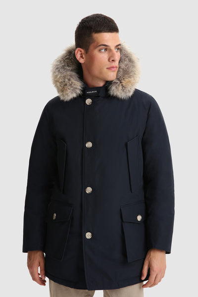 Men's parka with removable fur 