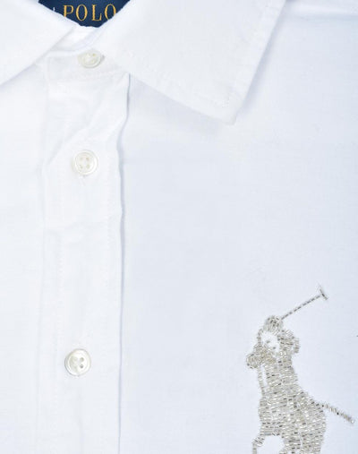 Pony logo woman shirt with beads