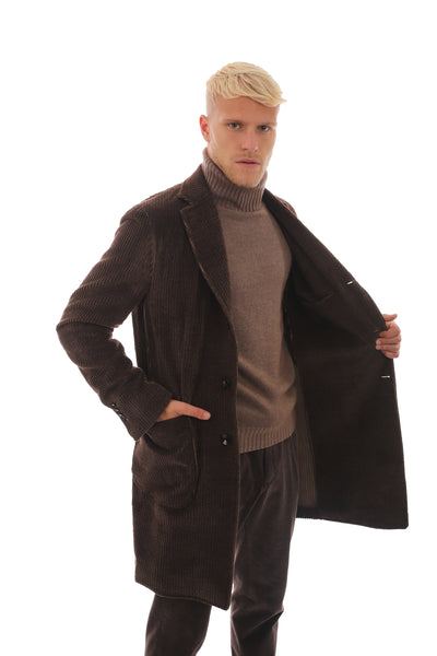 Corduroy men's coat