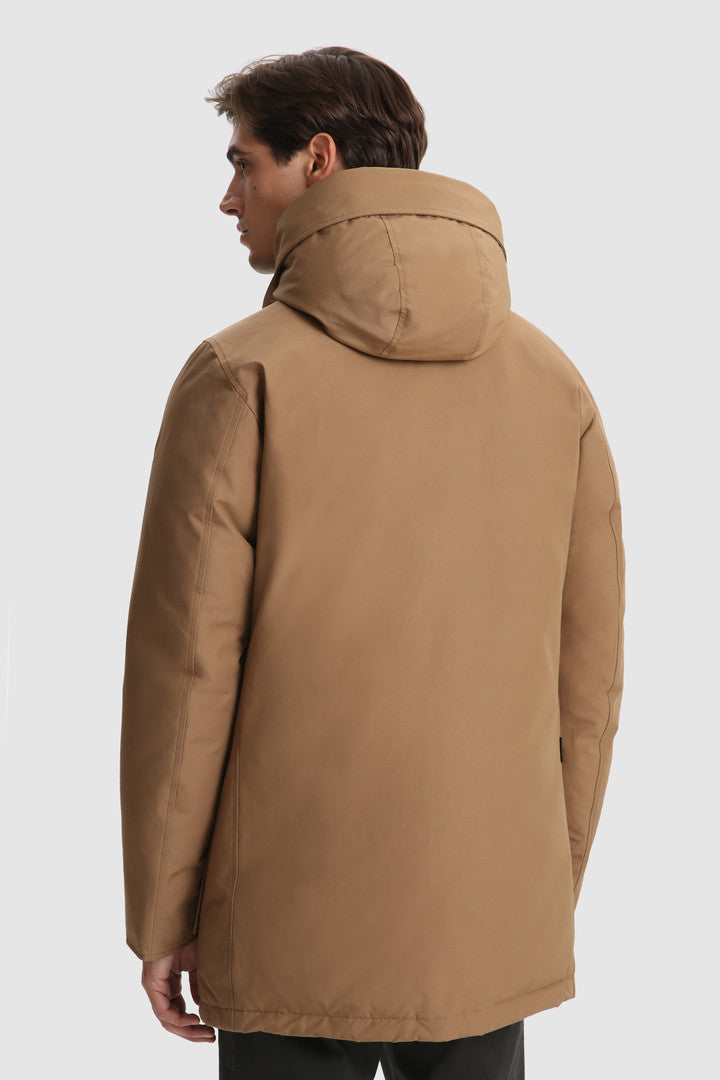 Men's parka with removable fur 